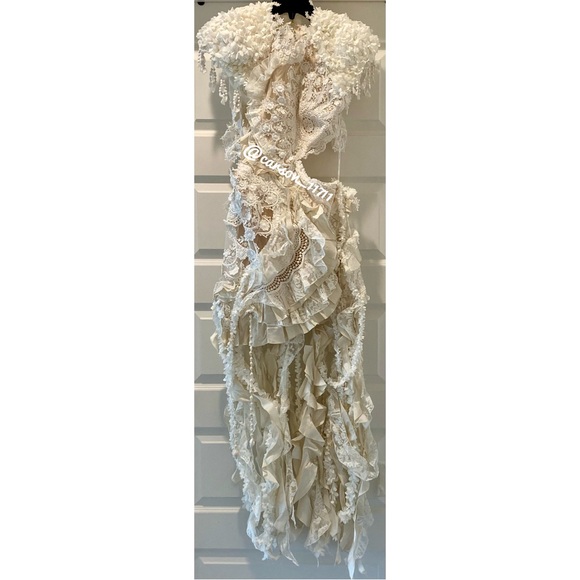 NEW Zimmermann Wonderland Lace Frill Gown AU2 - Picture 7 of 14